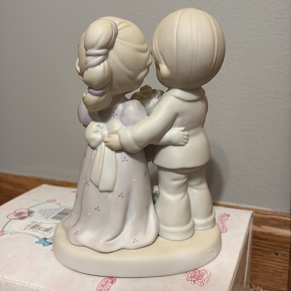 Vintage precious moments Wedding love vows to always bloom figurine groom bride - Picture 4 of 7